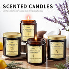 4 Pack 28oz Scented Candles, Soy Wax Jar Candles, Sage & Citrus, Scented Candles - Image 4