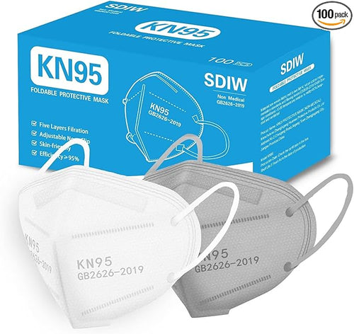 100PCS KN95 Face Masks 5 Layer Filter Efficiency≥95% by SDIW