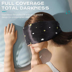 MUSICOZY Silk Sleep Mask for Women Men, Ultra-Soft Mulberry Silk Eye Mask - Image 2