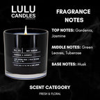 Lulu Candles | Tuberose & Gardenia | Luxury Scented Soy Jar Candle | Hand - Image 2