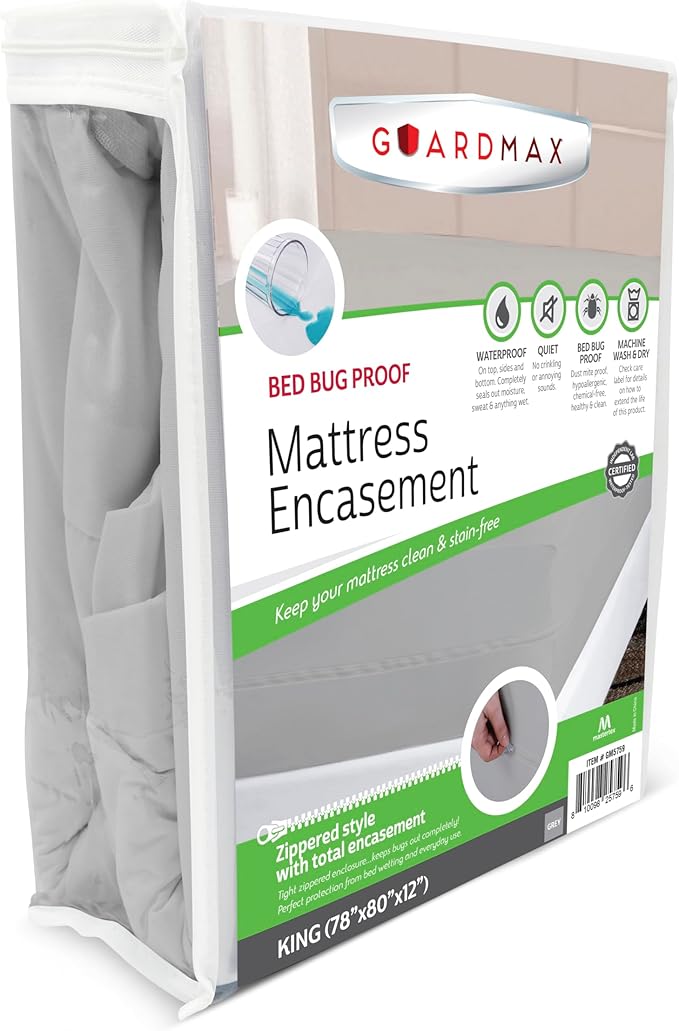 Guardmax Jersey Knitted King Zippered Mattress Encasement by Guardmax