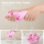 Unicorn Castle Microfiber Hair Towel - Image 2