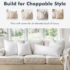 MIULEE 24x24 Euro Pillow Inserts, Decorative Fluffy Throw Pillow Inserts Cotton - Image 4