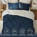 BEDELITE Pintuck Fluffy King Size Comforter Set - Image 6