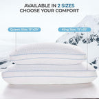 Sweetnight Cooling Pillows Queen Size Set of 2, Shredded Memory Foam Pillows 2 - Image 7