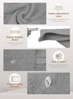 Textila 100% Cotton Hair Wrap Towels - Image 4