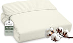 ROYALE LINENS 300 Thread Count 100% Long Staple Combed Cotton Fitted Sheet Queen by ROYALELINENS