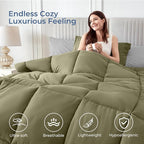 Sasttie Twin Comforter Set, 5 Pieces Reversible Bed in a Bag Twin, Complete - Image 3