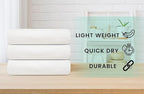 ZUPERIA White Bath Towels Bulk 24 Pack - Image 2