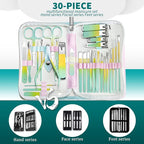Manicure Set Women Personal Nail Care Kit, 30 in 1 Professional Manicure Kit - Image 3