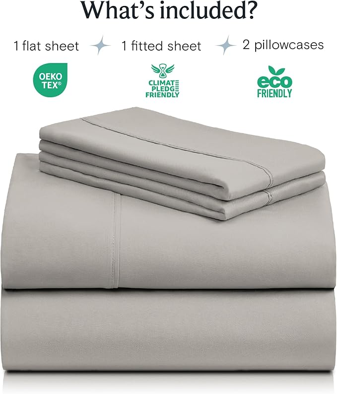 LuxClub 4 PC King Sheet Set, Breathable Luxury Bed Sheets, Deep Pockets 18" - Image 2