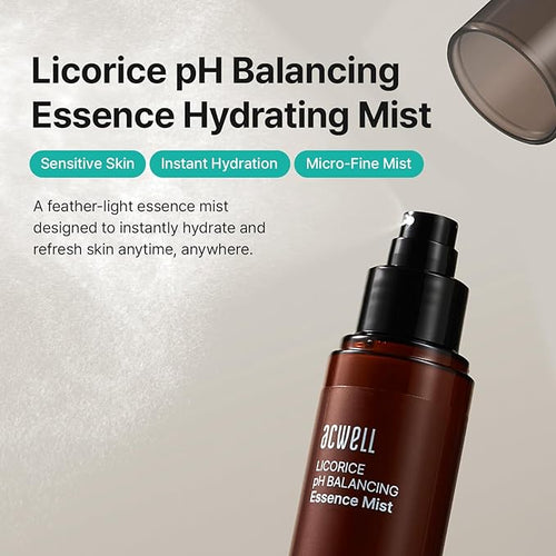 ACWELL Licorice pH Balancing Essence Hydrating Face Mist – Ultra-Fine, Triple - Image 2