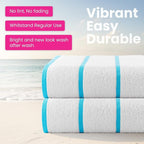 CASA COPENHAGEN Cabana Pool 2Pcs 100% Egyptian Cotton XL Designer Bathsheet - Image 2