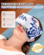 Lavender Eye Pillow for Relaxation, Sleep – Weighted Eye Mask for Headache - Image 3