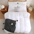 JSD White Duvet Cover Set Twin Size, 2 Piece Microfiber Kids Duvet Cover - Image 8