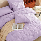 CozyLux King Size Comforter Set Lavender, 7 Pieces Bed in A Bag Light Purple - Image 4