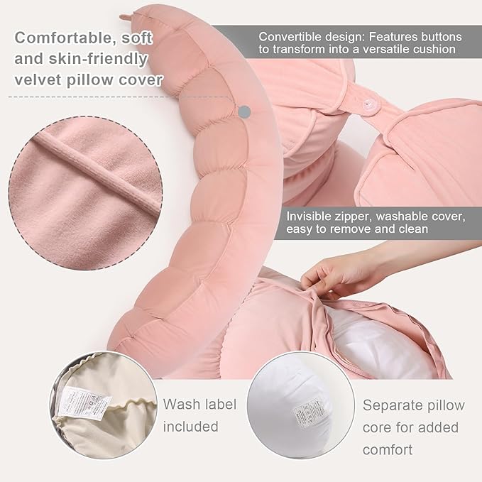 Peallow – Long Round Body Pillow - Image 4