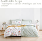 LEMIROE Botanical Cotton Comforter Queen Size 3Pcs - Image 3