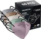 HUHETA KN95 Mask, 5 Ply Protective Dispoasable Masks Filter Efficiency≥95% by HUHETA