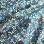 MKXI Blue Duvet Cover Twin Yellow Flower Print Bedding Sets Chic Floral - Image 3