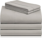 LuxClub 5 PC Split King Sheet Set, Breathable Luxury Bed Sheets, Deep Pockets - Image 8