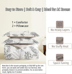 LEMIROE Floral Cotton Comforter King Size 3Pcs - Image 7