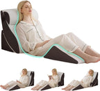 4PCS Wedge Pillow Set for After Surgery, Orthopedic Bed Wedge Pillow for Back by BambulexForaBetterLife