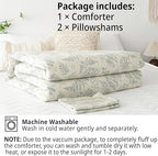 LEMIROE Botanical Cotton Comforter King Size - Image 7