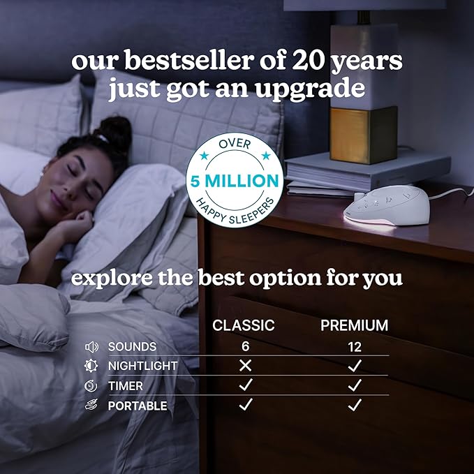 Homedics Sleep Better Portable Sound Machine, Night Light, 12 Soothing Sounds - Image 5