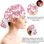 Scrub Cap with Hair Scrunchy, Ponytail Holder Surgical Cap - Image 3
