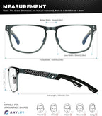 ANYLUV Blue Light Blocking Glasses Men Computer Gaming Glasses Lightweight - Image 5