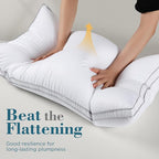 viewstar Bed Pillows Standard Sizes Set of 2, Hotel Quality Cooling Down - Image 4