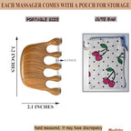 Wooden Scalp Massager Comb, Loc Comb - Image 2