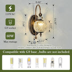 Piepooye Vintage Bronze Wall Sconce - Image 2