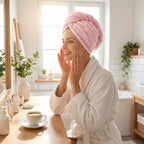 Microfiber Hair Towel 4 Pack, Hair Towel Wrap Quick Dry Hair Hat Anti-frizz - Image 8
