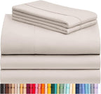 LuxClub 5 PC Sheet Set Bed Sheets Deep Pockets 16" Eco Friendly Wrinkle Free by LuxClub
