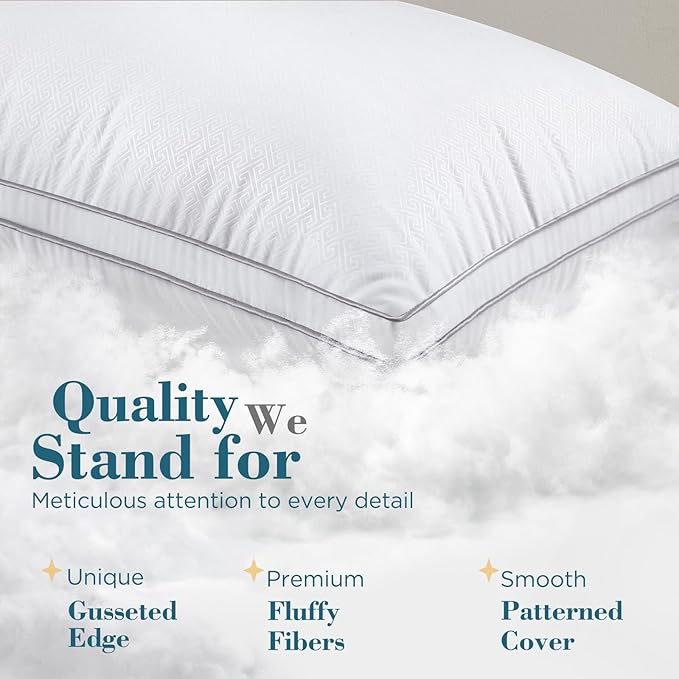 viewstar Bed Pillows Standard Sizes Set of 2, Hotel Quality Cooling Down - Image 5
