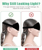 BeeVines 2 Pack 3D Contoured Sleep Mask Sleeping Eye Masks - Image 8