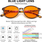 LIKSMU Blue Light Blocking Glasses Computer Gaming TV Phone Sleeping Glasses - Image 2