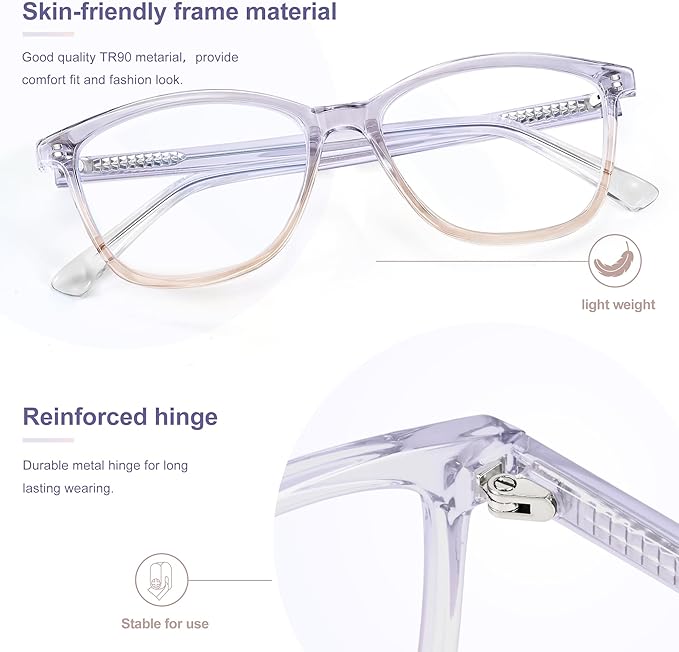 Madison Avenue Blue Light Blocking Glasses Anti Eyestrain UV Glare Blue Light - Image 3