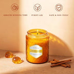 6 Pack Amber Glass Scented Candles - Image 3