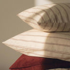 mixinni Striped Duvet Cover Set Queen Size, 3 Piece Cotton Linen Blend Bedding - Image 5