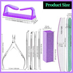 FANDAMEI Manicure and Pedicure Tools Kit, Manicure Kit, Nail Files 100/180 - Image 7