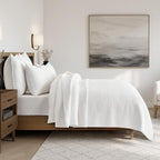 EVERGRACEHOME Cross Stitch Pre-Washed Cotton Quilt Bedding Set Queen Size - Image 5