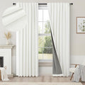 Black Out Curtains 72 Inch Long 2 Panel Burg Lightweight Faux Linen Cute by Pitalk