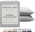 Karissa Mae Cooling Bamboo Viscose King Size Pillowcase Set | 100% FSC by KARISSAMAE
