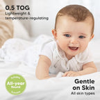 1-Pack Organic Baby Sleep Sacks, 100% Cotton - Image 4
