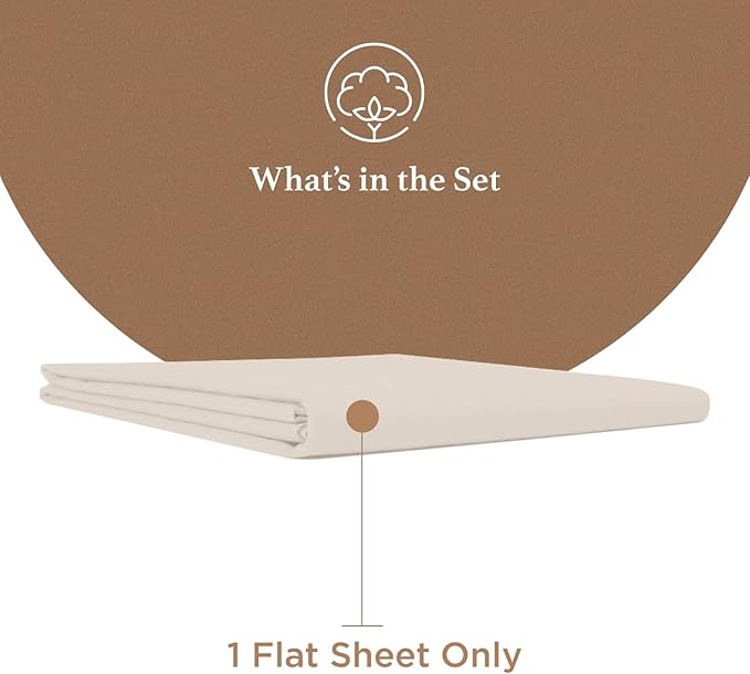 Good Sleep Bedding Queen Size Flat Sheet Only - Image 2
