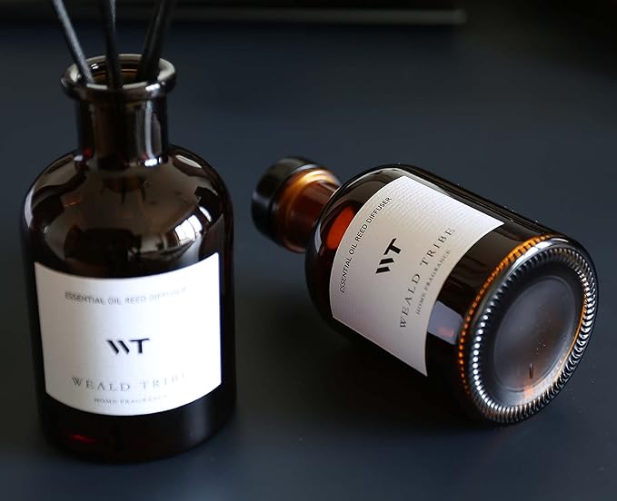 WEALD TRIBE Reed Diffuser Set for Bathroom Decor, Sticks Diffuser - Image 2