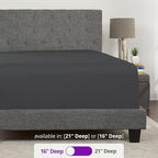 Kids Twin Fitted Sheet Only – Real 16” Twin Deep Pocket Fitted Sheet Fit - Image 3
